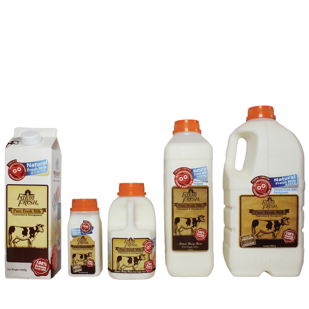 Fresh Milk Products Farm Fresh Malaysia   FRESH MILK FAMILY FRONT VIEW 